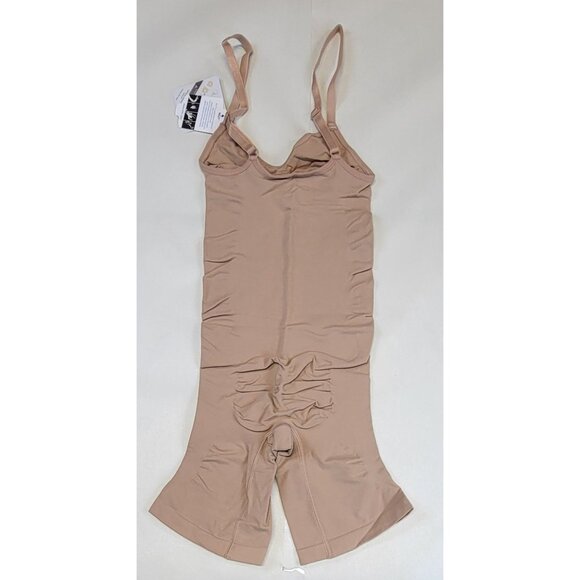 Body Shaper Seamless 1 Piece Nude Mid Thigh Nilit Womens Size M/L New Tags - Picture 2 of 5